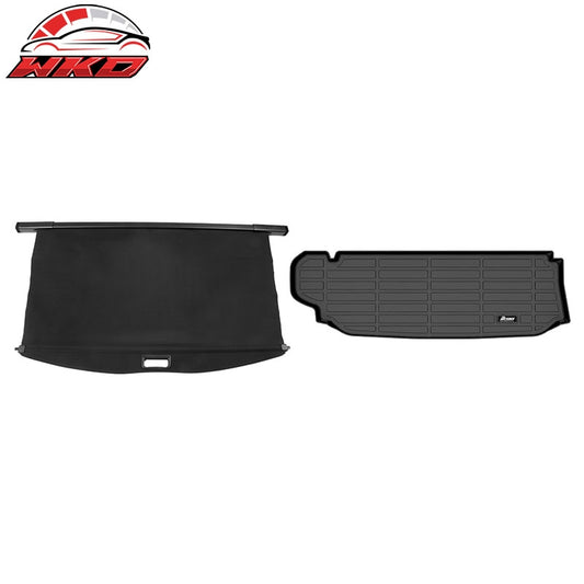 Wholesale 20-26 Toyota Highlander 3D TPE Rear Trunk Mat Cargo Liner Pad + Cargo Cover - Wikond Auto