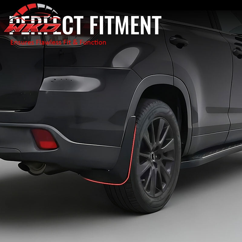 Fits 14-19 Toyota Highlander Front & Rear Mud Flaps Wheel Arch Splash Guards PP