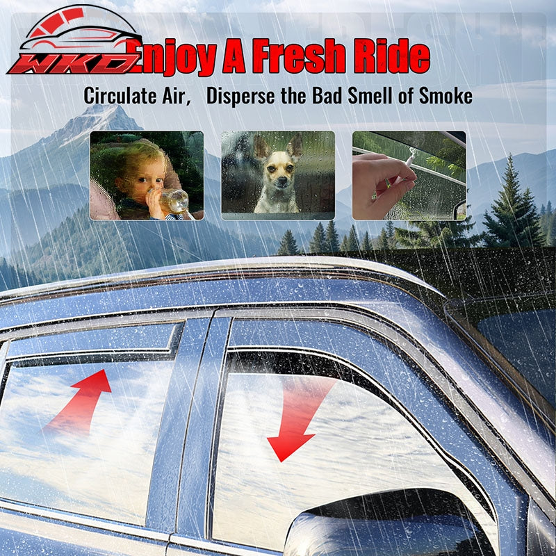 For 20-26 Toyota Highlander Acrylic In Channel Smoke Window Visor Sun Rain Guard