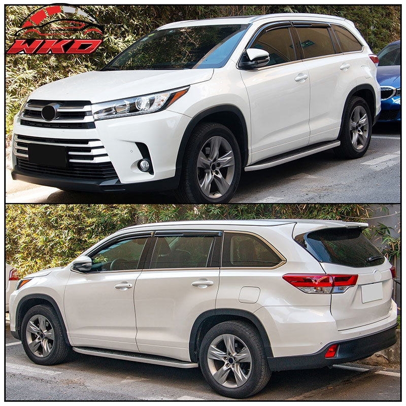 Fits 14-19 Toyota Highlander Mugen Style Window Visor Vent Rain Guard 4PCS