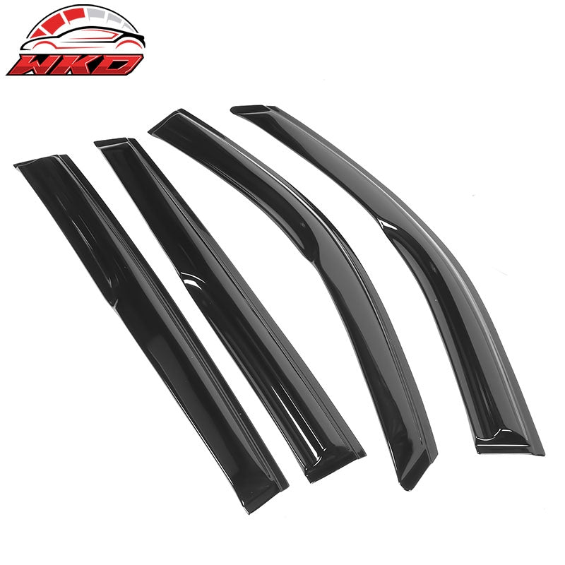 Fits 20-26 Toyota Highlander Acrylic Mugen Window Visors Sun Rain Guard 4PCS Set
