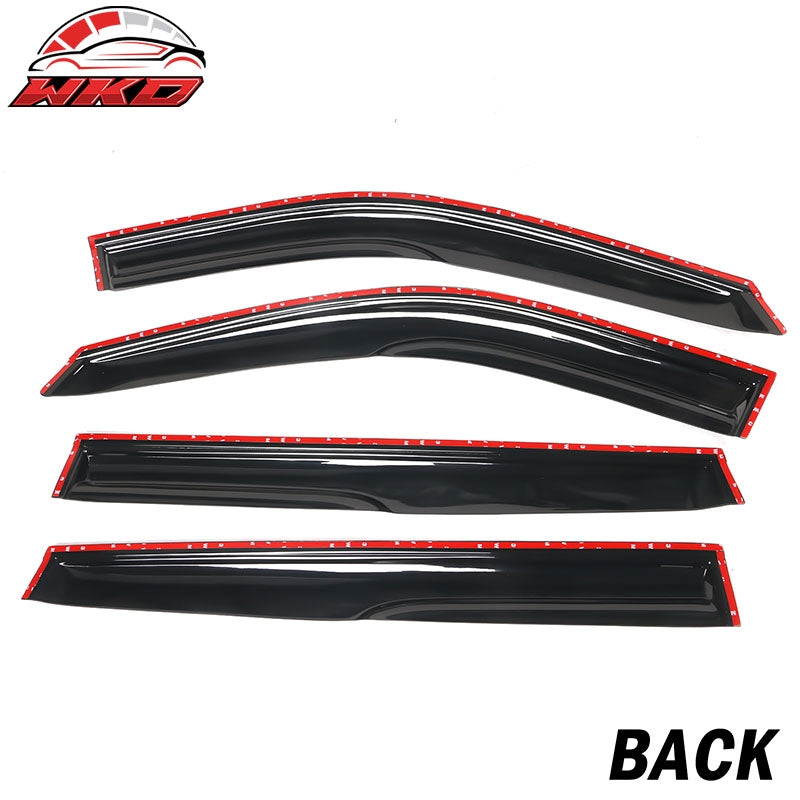 Fits 20-26 Toyota Highlander Acrylic Mugen Window Visors Sun Rain Guard 4PCS Set