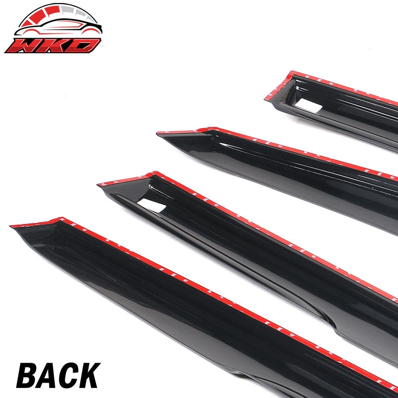 Fits 20-26 Toyota Highlander Acrylic Mugen Window Visors Sun Rain Guard 4PCS Set