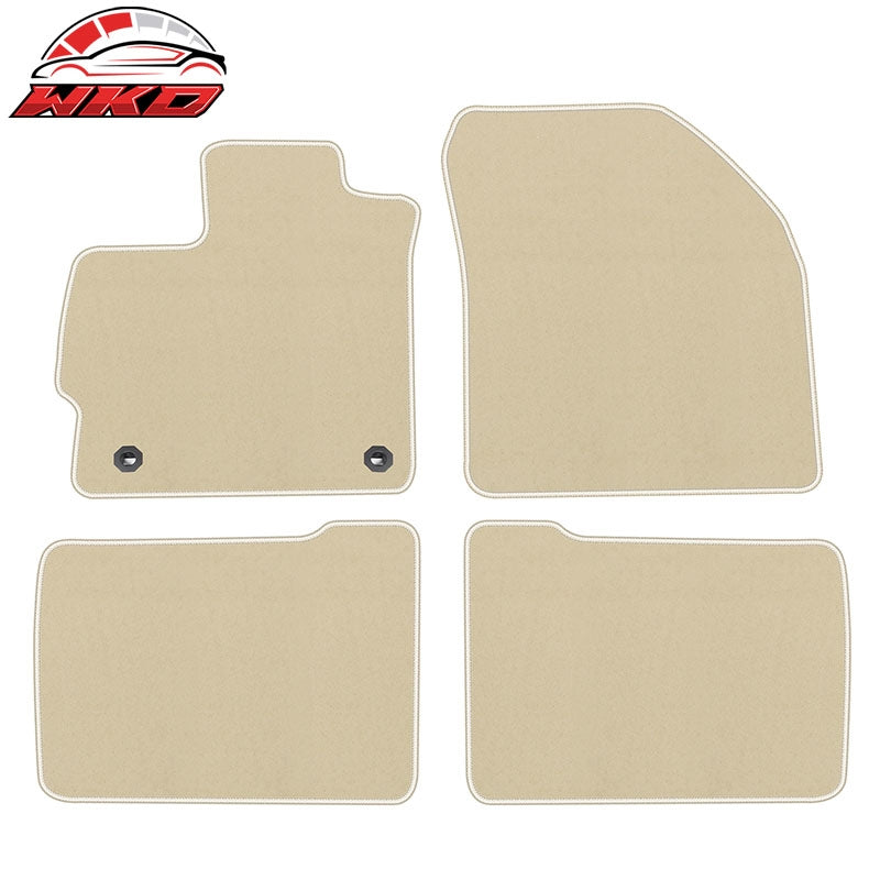 Wholesale 12-15 Toyota Prius & Prius Plug-In Nylon Floor Mats Liner Beige Carpets Set
