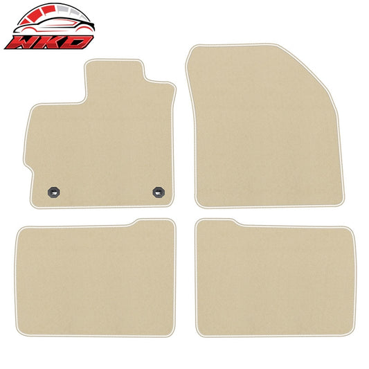 Wholesale 12-15 Toyota Prius & Prius Plug-In Nylon Floor Mats Liner Beige Carpets Set