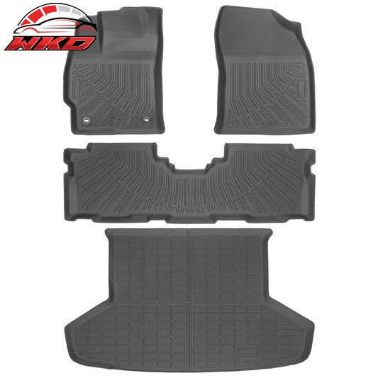 Wholesale 12-17 Toyota Prius V TPE All Weather 3PCS Floor Mats + Rear Trunk Mat Liner - Wikond Auto