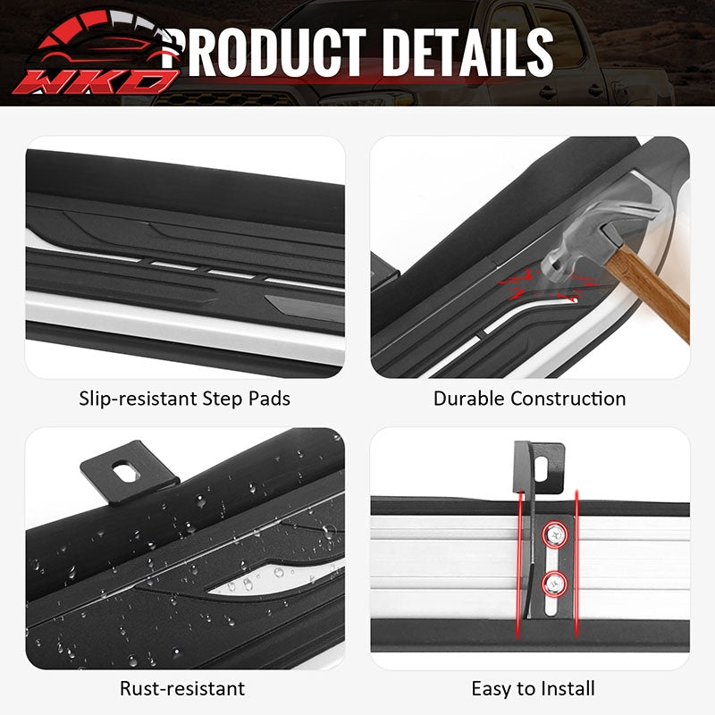 Fits 26-27 Toyota RAV4 26 OE Style Running Boards Side Step Nerf Bars Aluminum