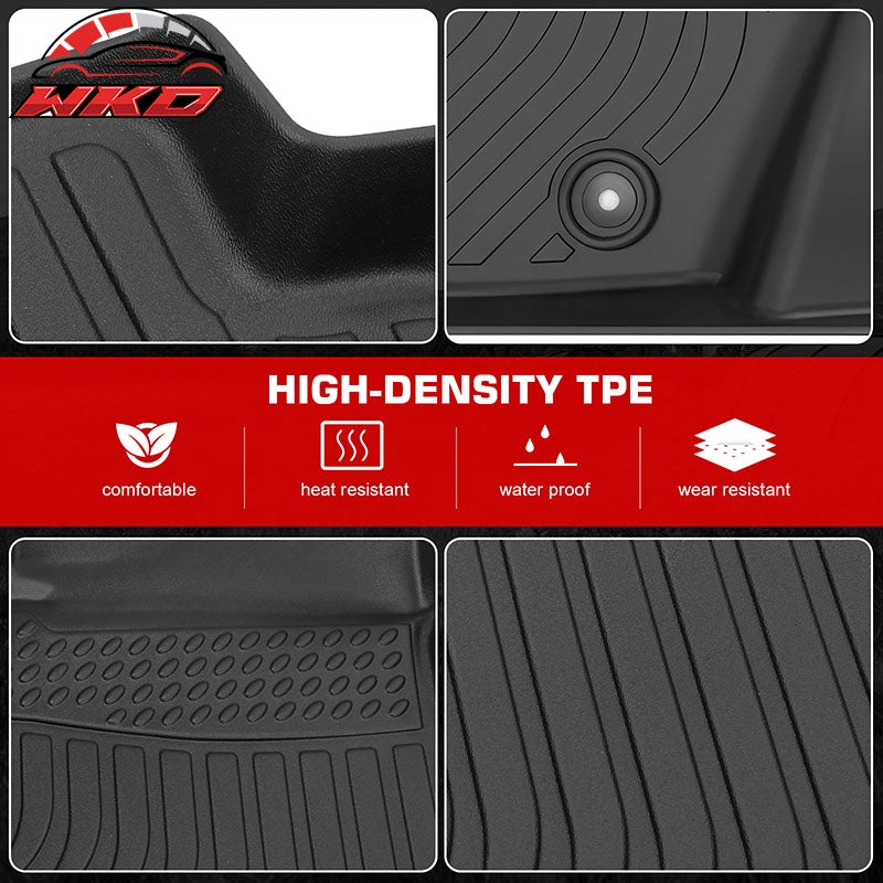 Fits 01-03 Toyota RAV4 4DR 3D Anti-Slip Floor Mats All Weather TPE Carpets 3PCS