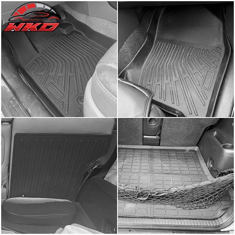 Fits 06-12 Toyota RAV4 5 Seats TPE Floor + Trunk + Backrest Mats + Window Visors