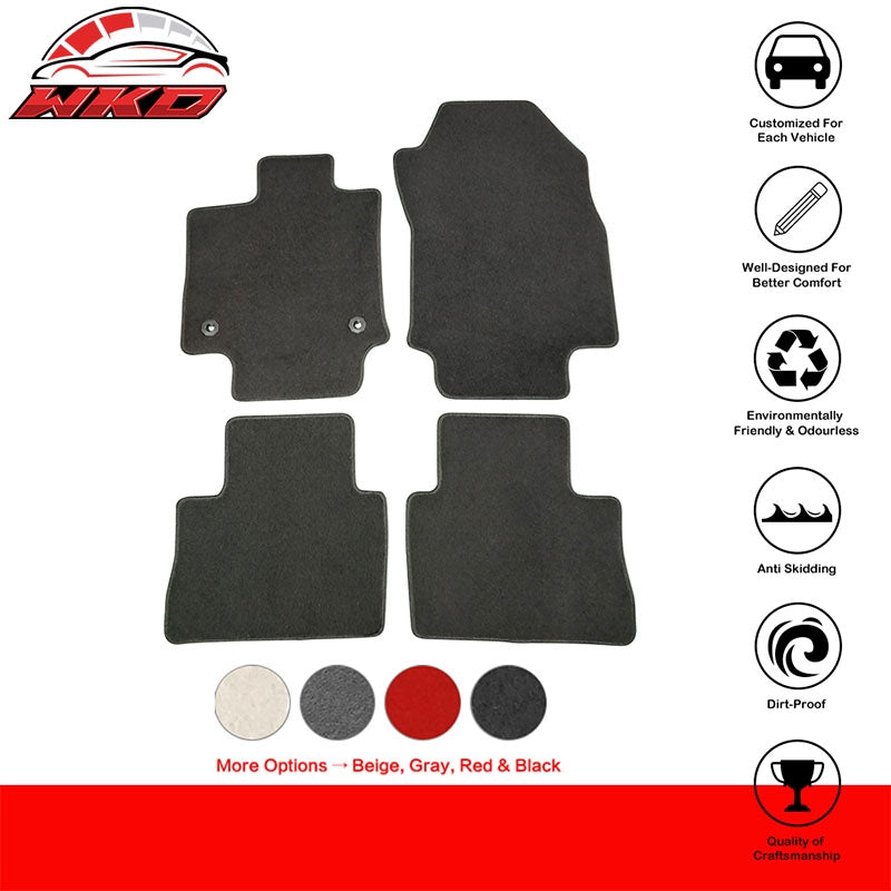 Fits 19-25 Toyota RAV4/21-24 Toyota Venza 4PCS Floor Mats Carpets Nylon Black