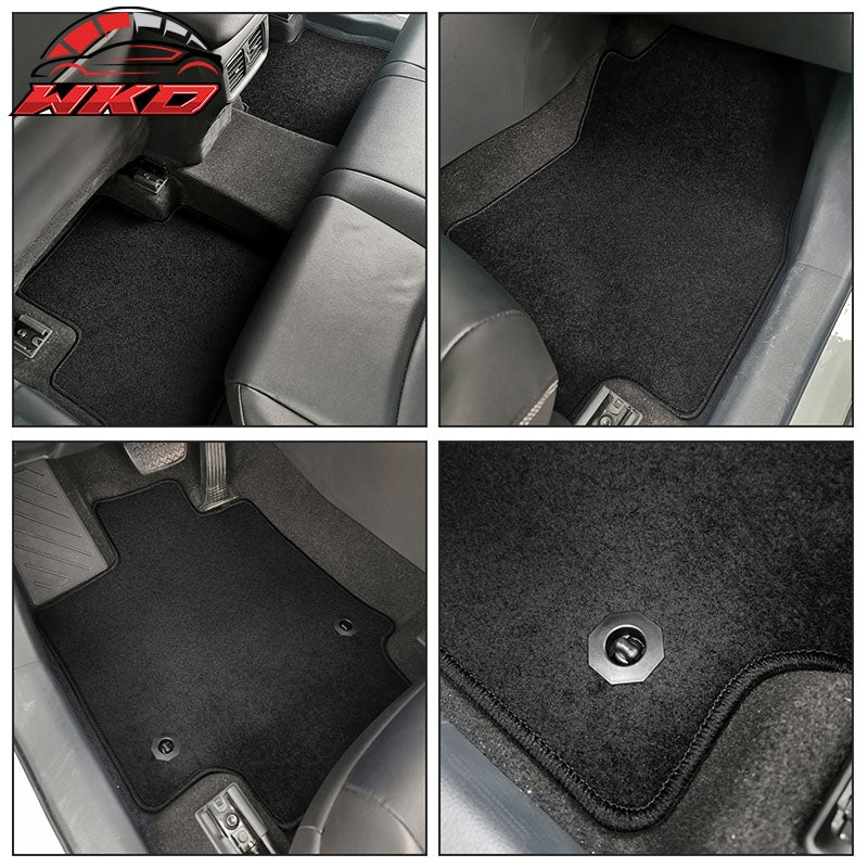 Fits 19-25 Toyota RAV4/21-24 Toyota Venza 4PCS Floor Mats Carpets Nylon Black