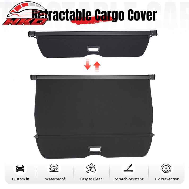 Fits 2026 Toyota RAV4 Retractable Cargo Cover Rear Trunk Security Shade Canvas