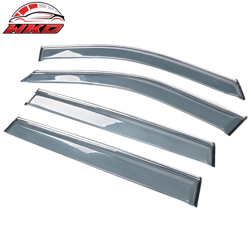 Wholesale 19-25 Toyota RAV4 Prime XA50 Polycarbonate Window Visor Guard W/Chrome Trim