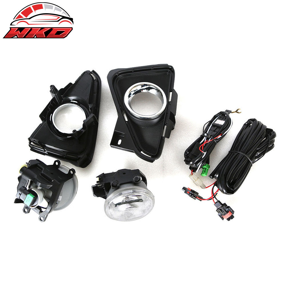 Fits 16-19 Toyota RAV4 Bumper Fog Lights Driving Lamps w/ Switch Left+Right