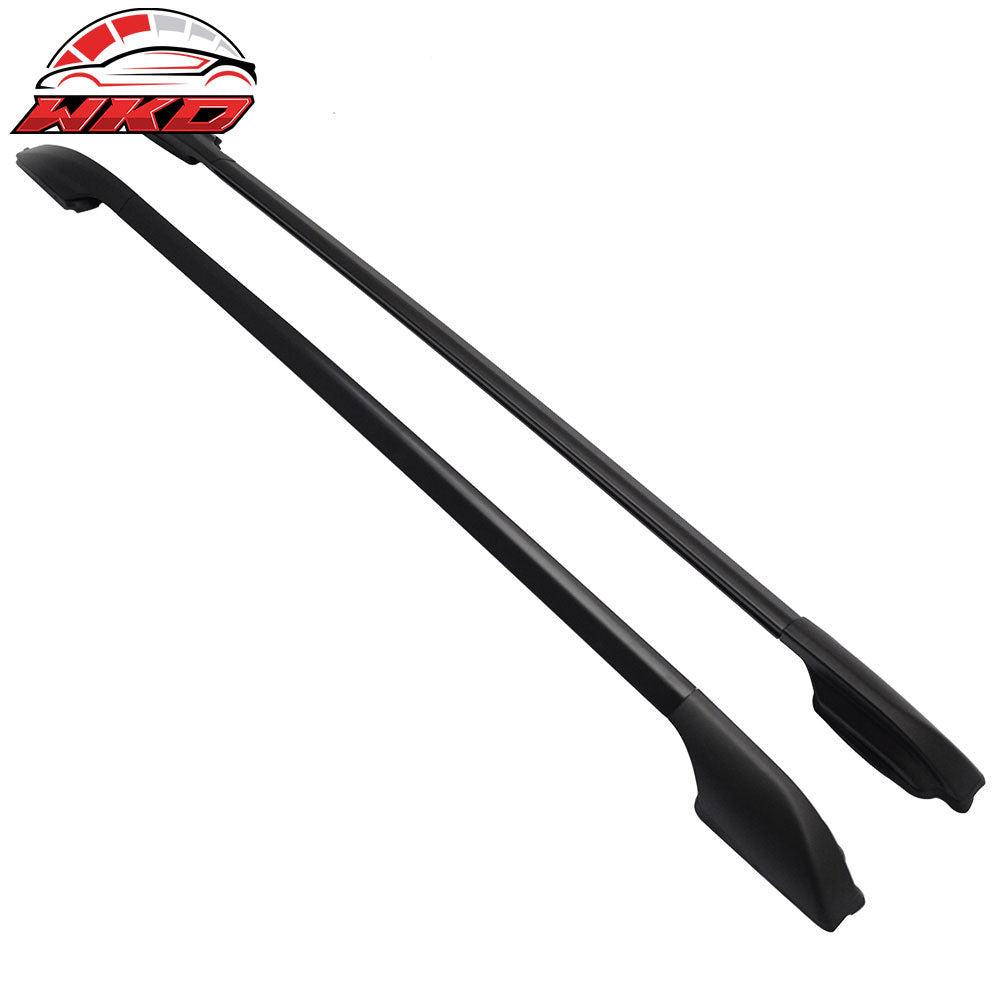 Fits 06-12 Toyota RAV4 OE Factory Style Black Top Roof Rack Side Rail