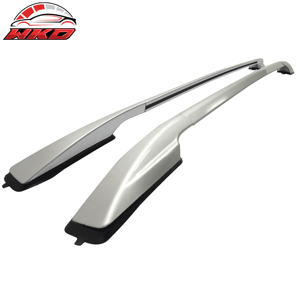 Fits 06-12 Toyota RAV4 OE Factory Style Silver Top Roof Rack Side Rail