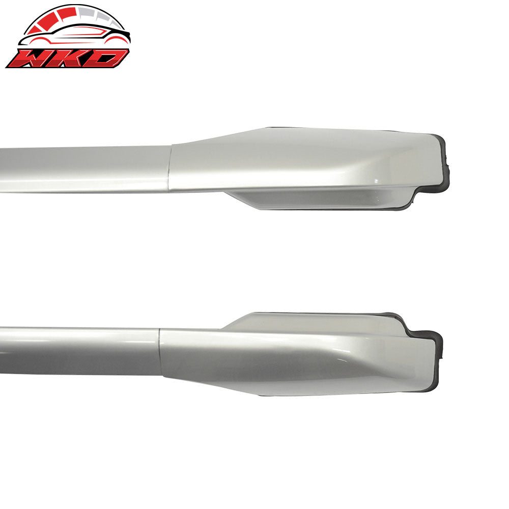 Fits 06-12 Toyota RAV4 OE Factory Style Silver Top Roof Rack Side Rail