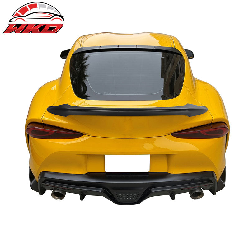 Fits 20-26 Toyota GR Supra 5th MK5 TRD Style Rear Trunk Spoiler Wing Unpainted