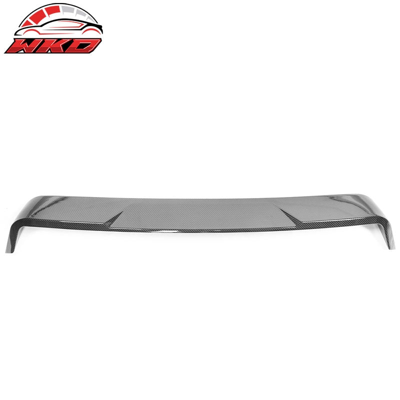 Fits 20-26 Toyota Corolla Sedan Carbon Fiber Print Roof Spoiler IKON Style