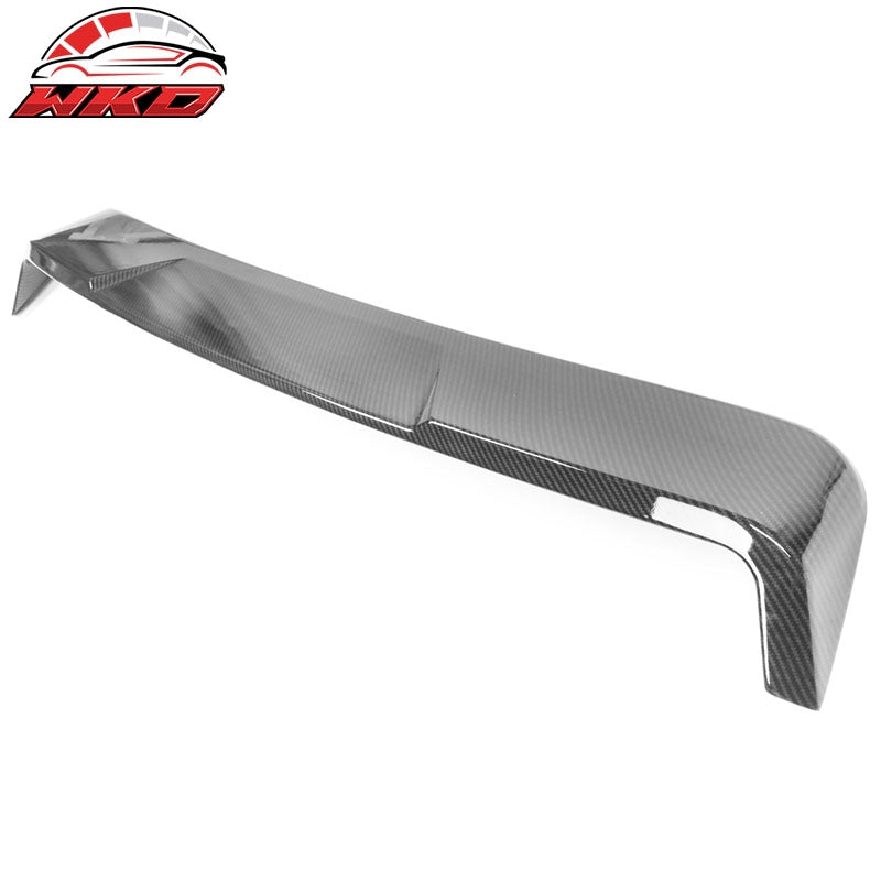 Fits 20-26 Toyota Corolla Sedan Carbon Fiber Print Roof Spoiler IKON Style