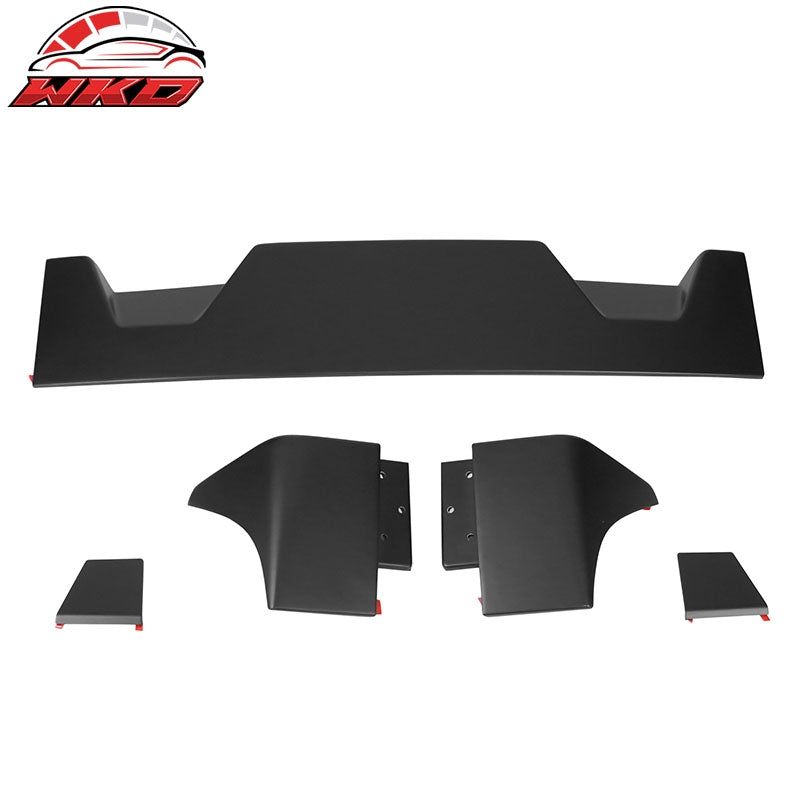 Fits 14-21 Toyota Tundra All Cab & Bed Size IKON 3PCS Roof Spoiler Matte Black