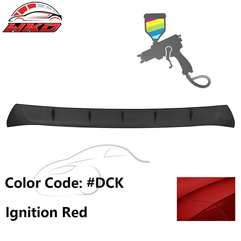 For 22-26 Toyota GR86/Subaru BRZ V2 Style #DCK Ignition Red Roof Spoiler ABS