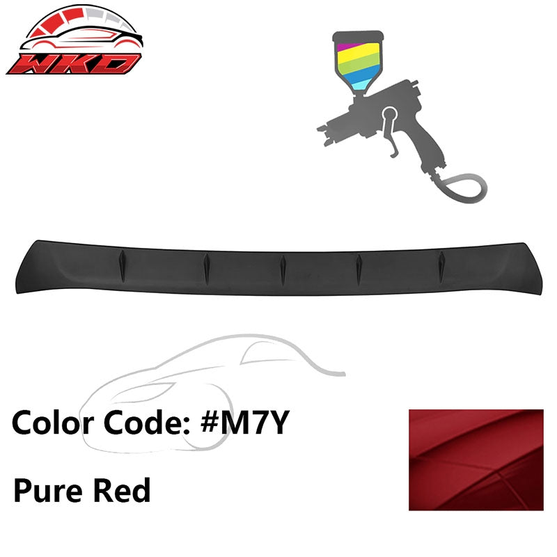 Fits 22-26 Toyota GR86/Subaru BRZ V2 Style #M7Y Pure Red Roof Spoiler ABS
