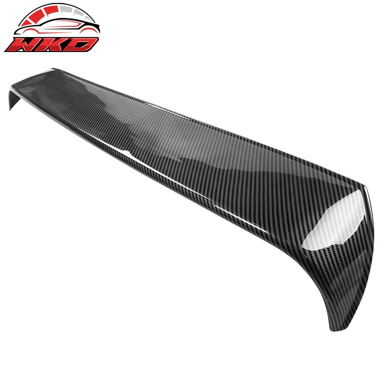 Fits 20-26 Toyota GR Supra A90 A91 IKON Style Roof Spoiler PP Carbon Fiber Print