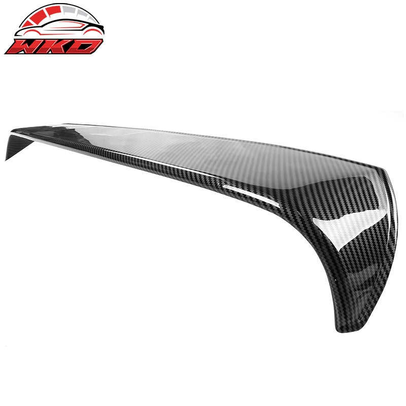 Fits 20-26 Toyota GR Supra A90 A91 IKON Style Roof Spoiler PP Carbon Fiber Print