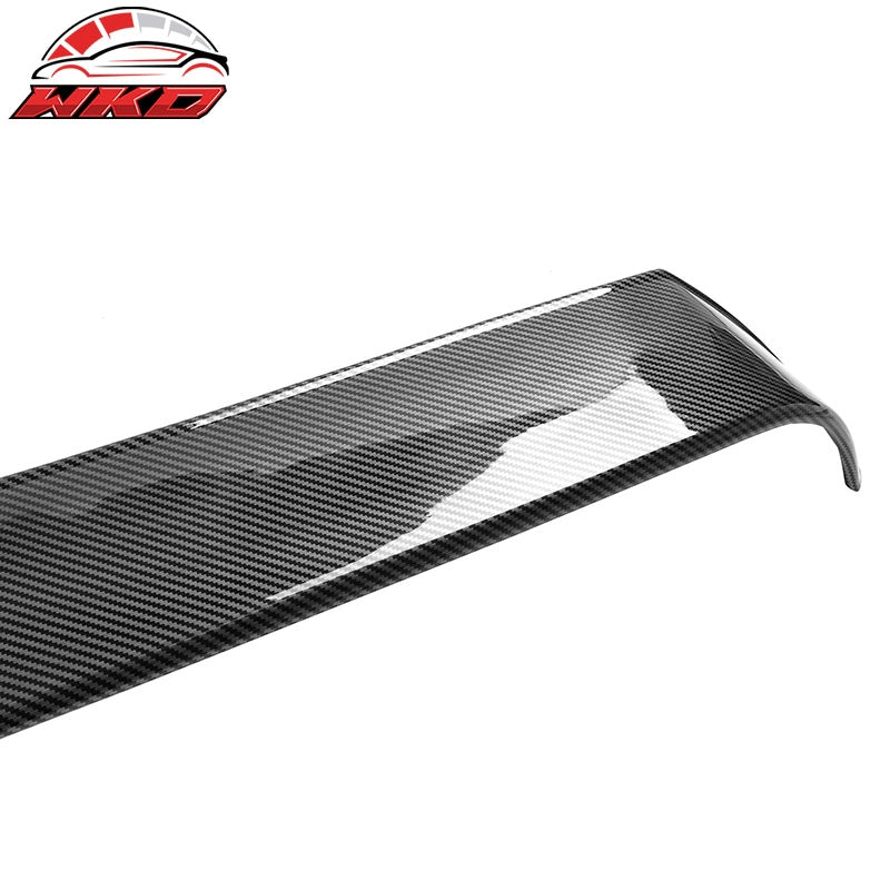 Fits 20-26 Toyota GR Supra A90 A91 IKON Style Roof Spoiler PP Carbon Fiber Print
