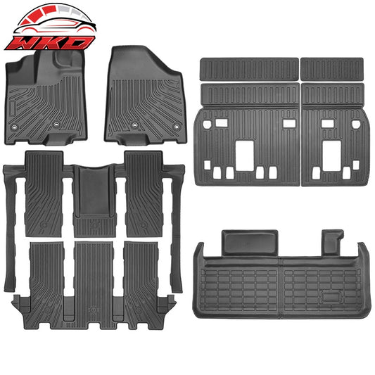 Wholesale 13-20 Toyota Sienna 7 Seats TPE Floor Mats 4PCS+ Trunk Mat + Backrest Mats - Wikond Auto