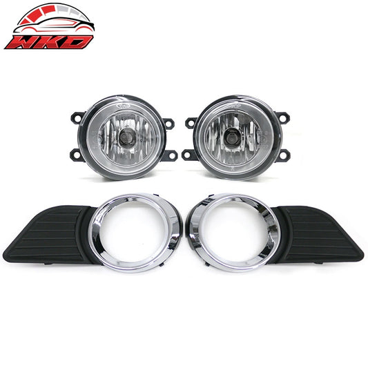 Wholesale 11-17 Toyota Sienna Front Fog Lights Assembly Black Housing Clear Lens Pair - Wikond Auto