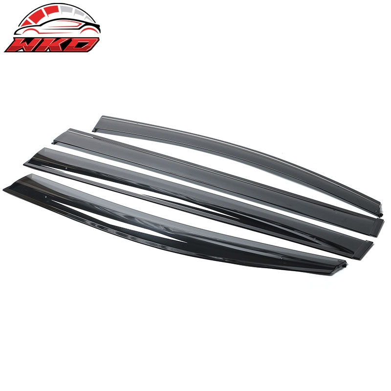 Fits 11-20 Toyota Sienna Window Visors Tape-on Vent Rain Guard Polycarbonate 4PC