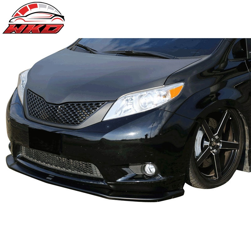 Fits 11-15 Toyota Sienna XL30 LE Only Front Bumper Lip ABS Spoiler Chin BodyKit