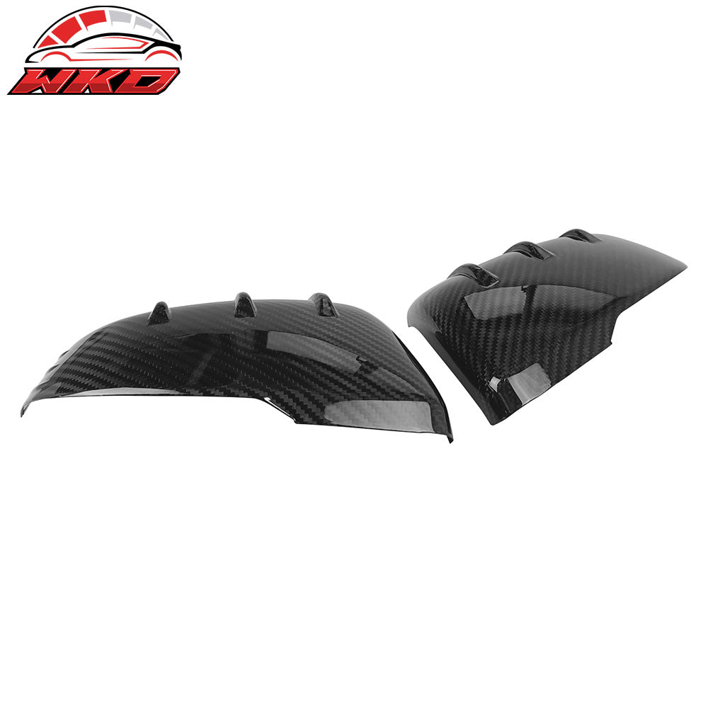 Fits 20-25 Toyota GR Supra A90 A91 D Style Carbon Fiber CF Side Mirror Covers