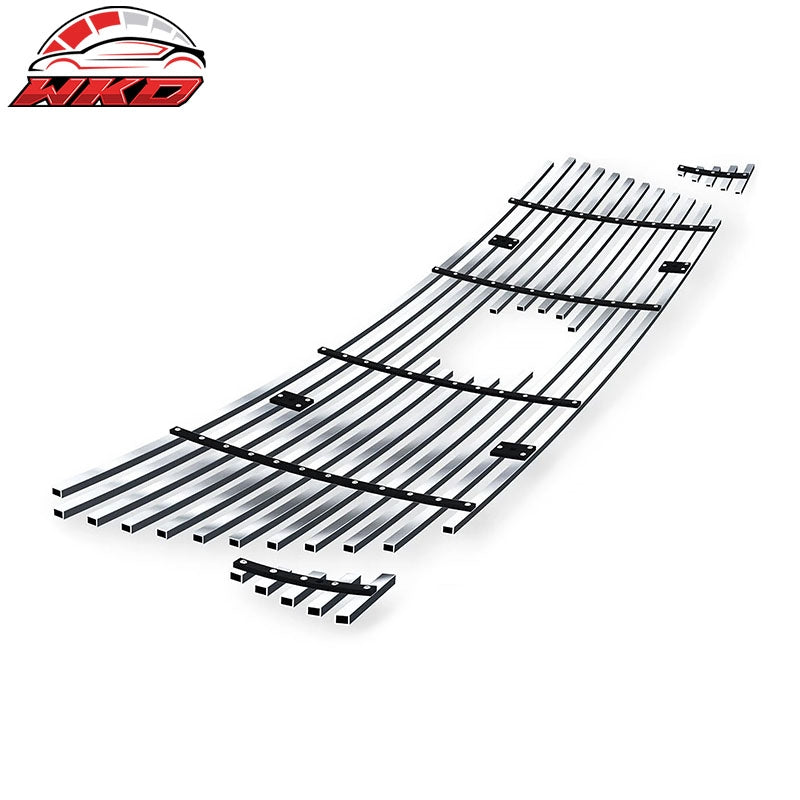Fits 05-11 Toyota Tacoma Billet Chrome Front Upper Grille Cover Stainless Steel