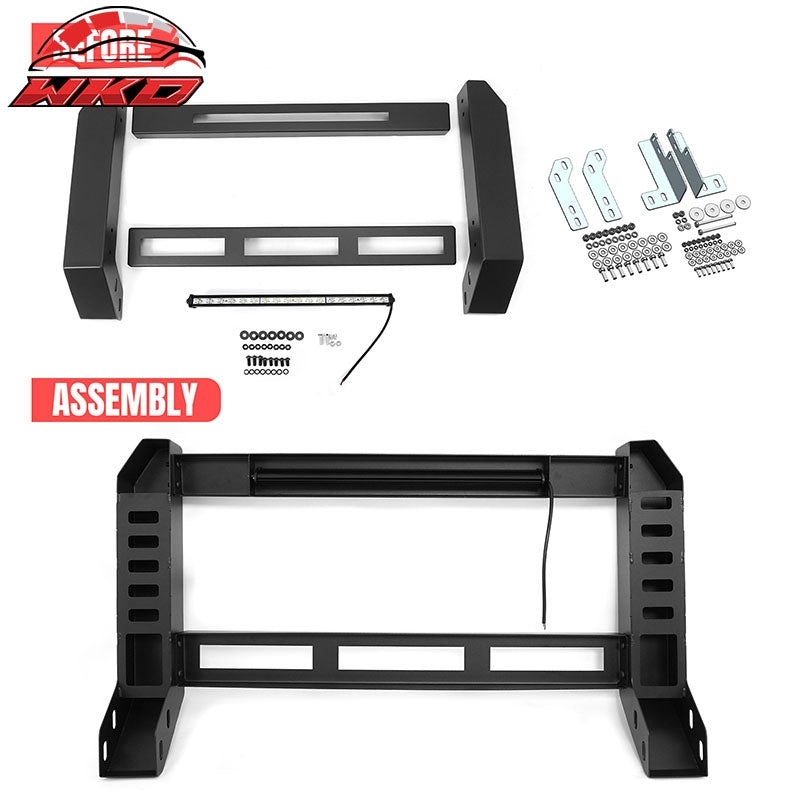 Fits 05-15 Toyota Tacoma Bull Bar Front Brush Bumper Grille Guard W/LED Light