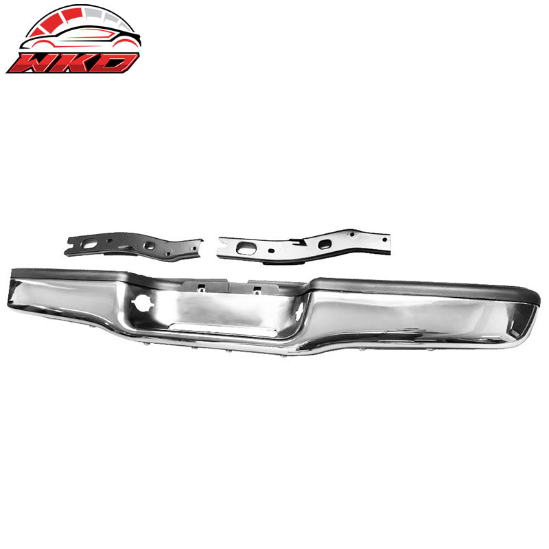 Fits 95-04 Toyota Tacoma Chrome Rear Step Bumper - Steel
