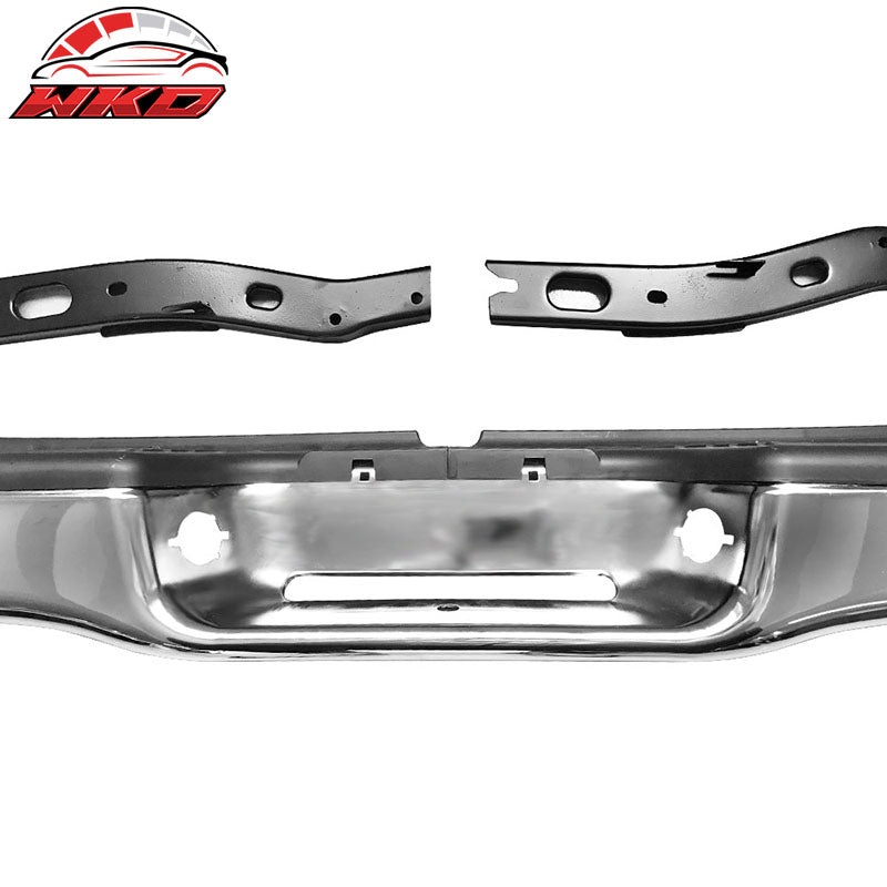 Fits 95-04 Toyota Tacoma Chrome Rear Step Bumper - Steel