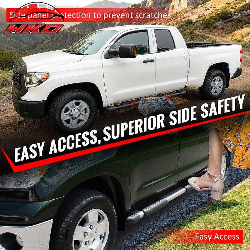 Fits 05-23 Toyota Tacoma Double Cab 3" OE Style Running Boards Side Step Bars