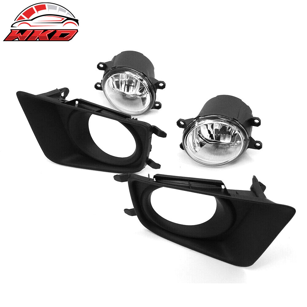 Fits 2012-2015 Toyota Tacoma Clear Lens Bumper Driving Fog Lights Lamps + Switch