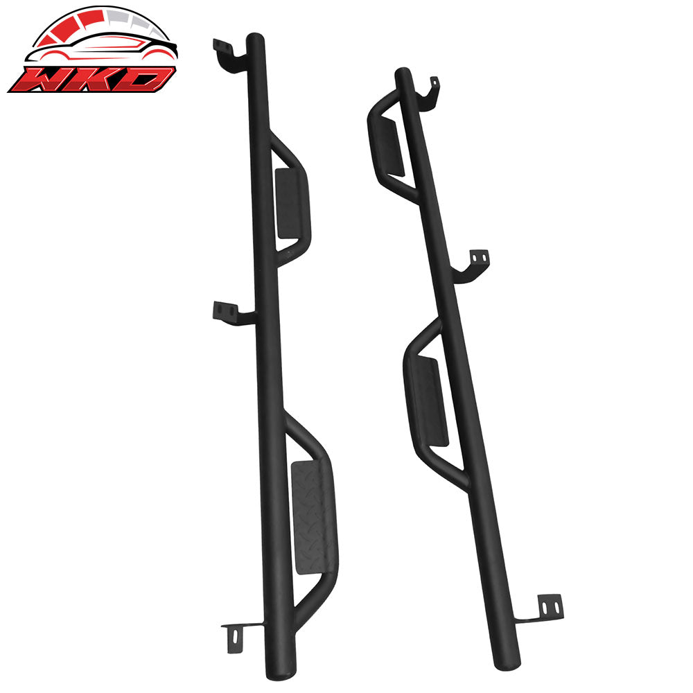 Fits 05-22 Toyota Tacoma Double/Crew Cab 2PCS Running Boards Side Step Bars Hoop