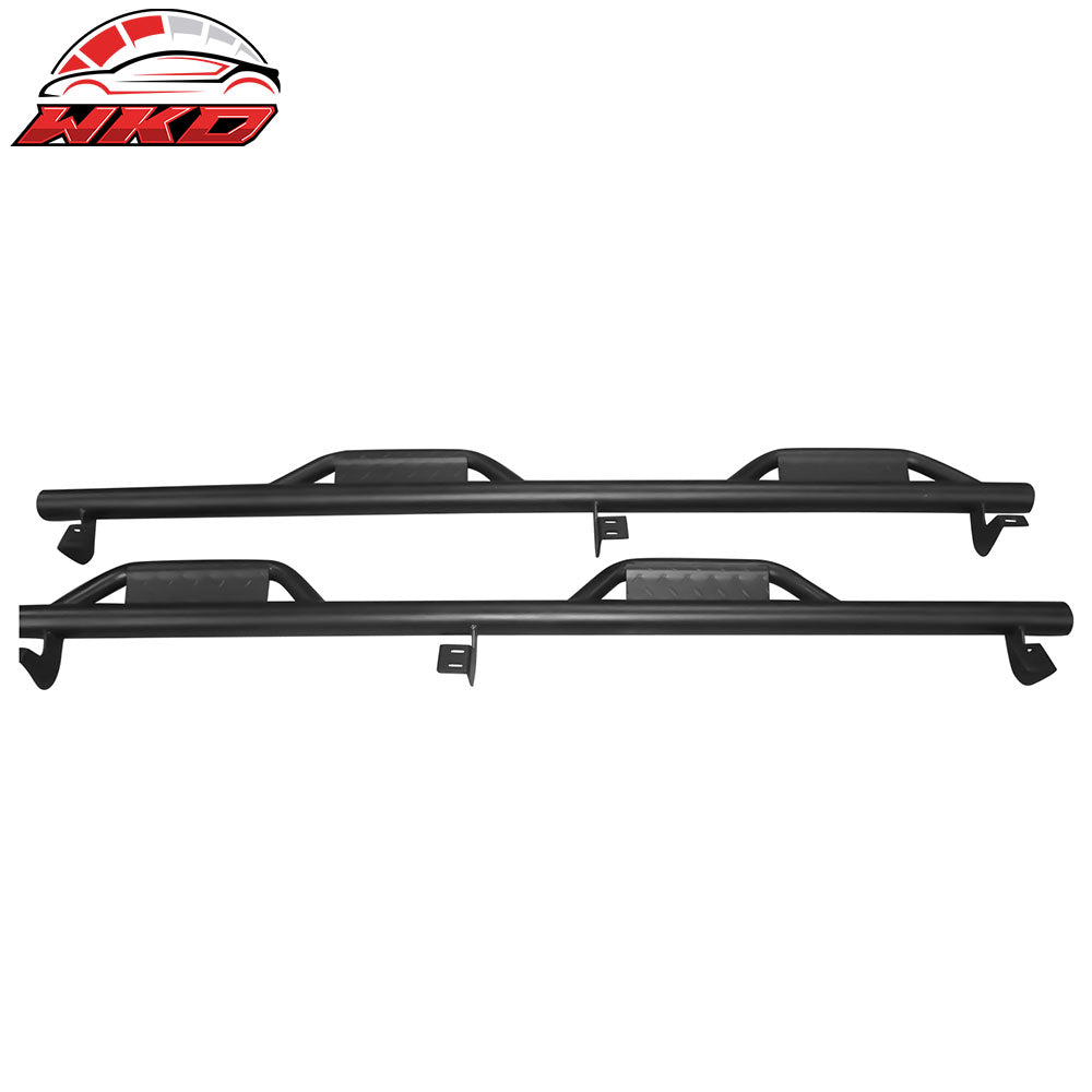 Fits 05-22 Toyota Tacoma Double/Crew Cab 2PCS Running Boards Side Step Bars Hoop