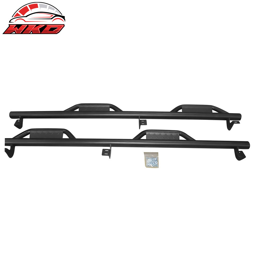 Fits 05-22 Toyota Tacoma Double/Crew Cab 2PCS Running Boards Side Step Bars Hoop