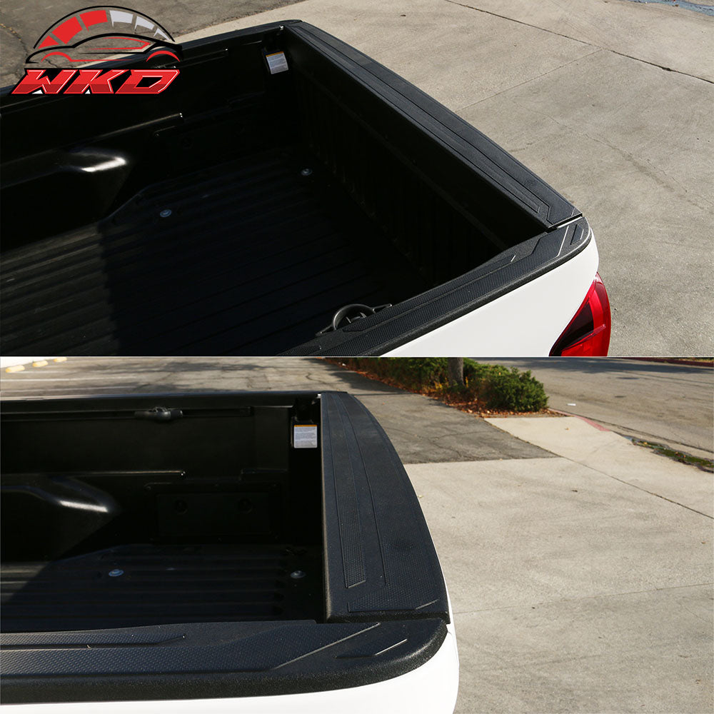 Fits 16-23 Toyota Tacoma Tailgate Molding Trunk Protector Cover Matte Black PP
