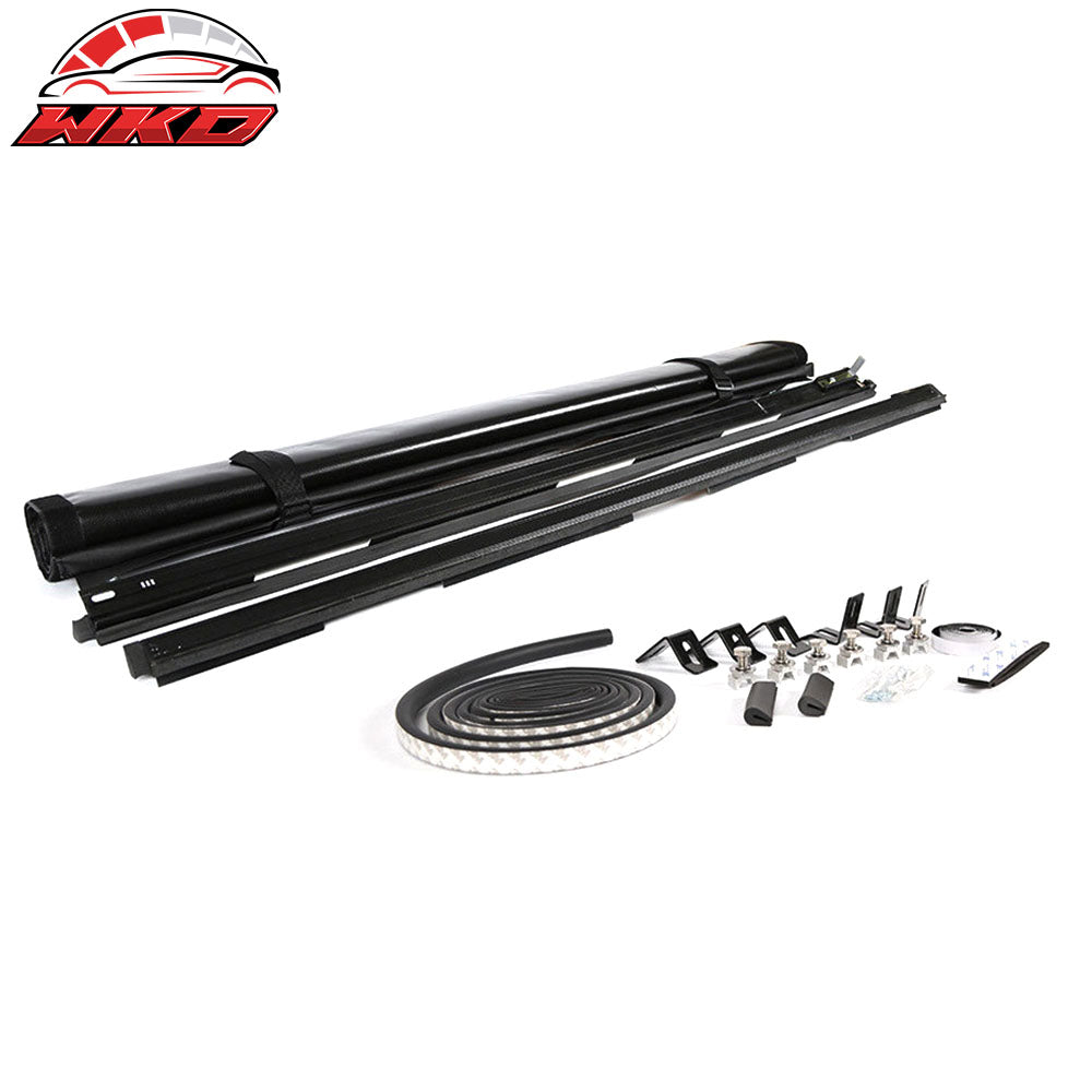 Fits 05-19 Nissan Frontier 6ft/72in Bed Black Vinyl Roll Up Tonneau Cover