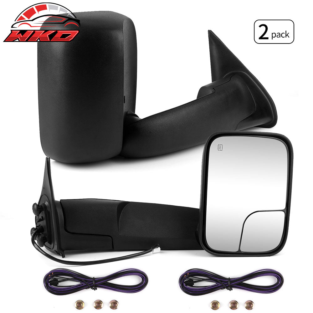 Fits 05-15 Toyota Tacoma Side View Towing Mirrors Power Heated Left Right 2PC