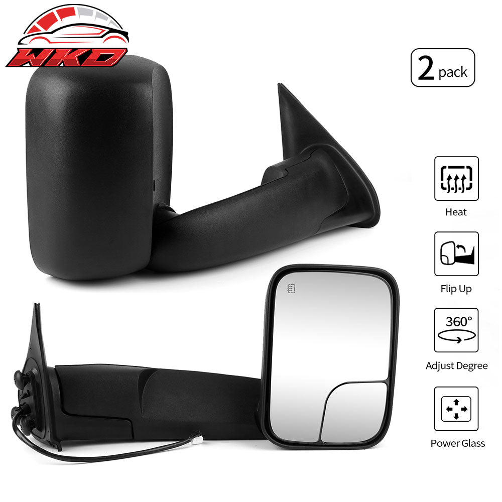 Fits 05-15 Toyota Tacoma Side View Towing Mirrors Power Heated Left Right 2PC