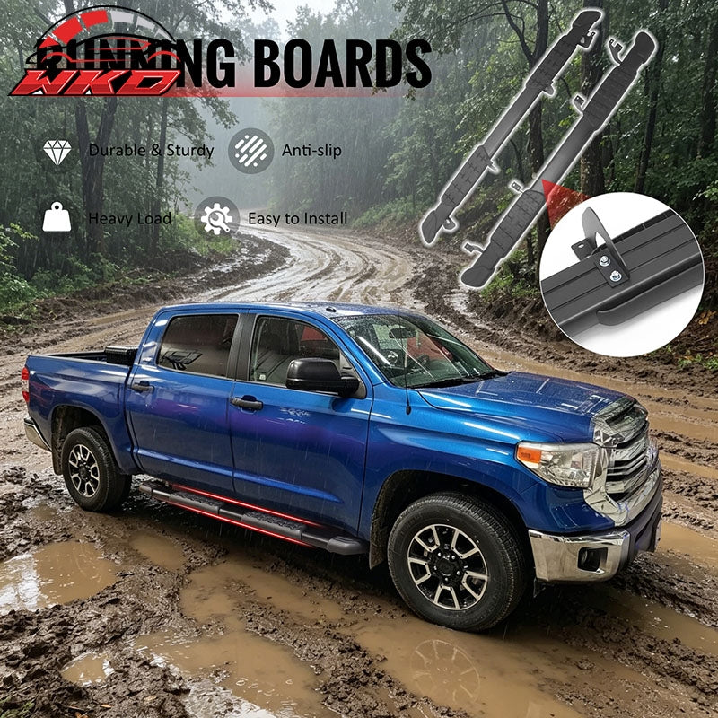 Fits 07-21 Toyota Tundra CrewMax Cab 5" OE Style Running Boards Side Step Bars