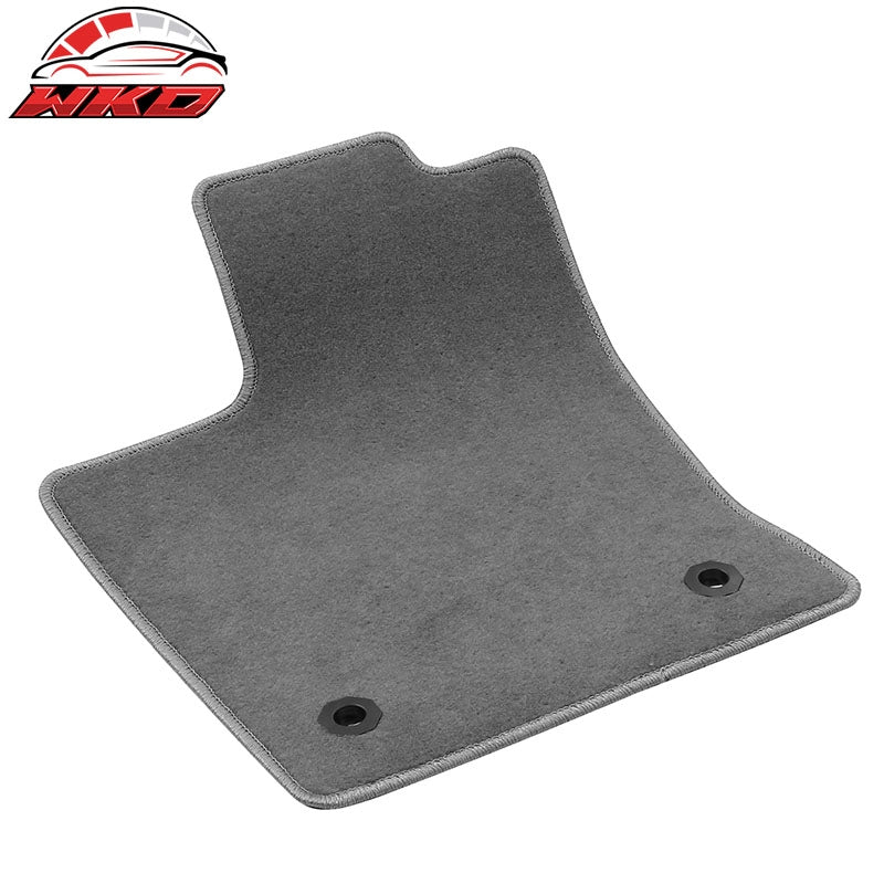Fits 22-24 Toyota Tundra Crewmax Anti-Slip Floor Mats Carpet Nylon 4PCS - Gray